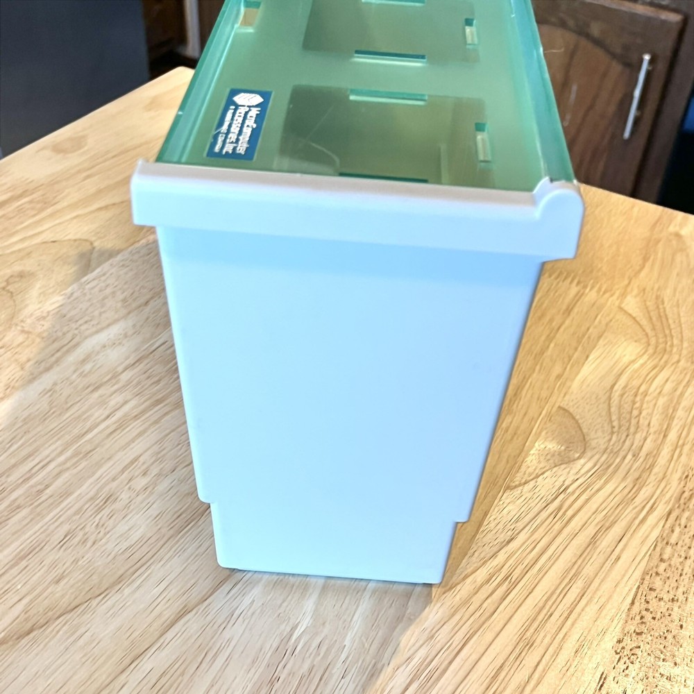 Vintage Floppy Disc Diskette Storage Case Microcomputer Accessories Rubbermaid