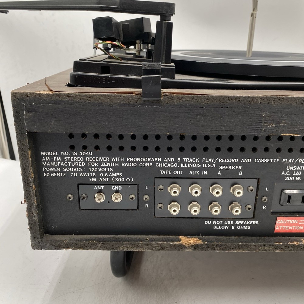 Zenith IS4040 Integrated Stereo System