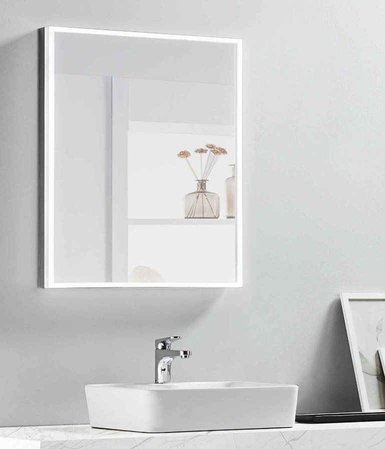 NEBULA LED LIGHTED BATHROOM VANITY RECTANGLE MIRROR - 32 x 24
