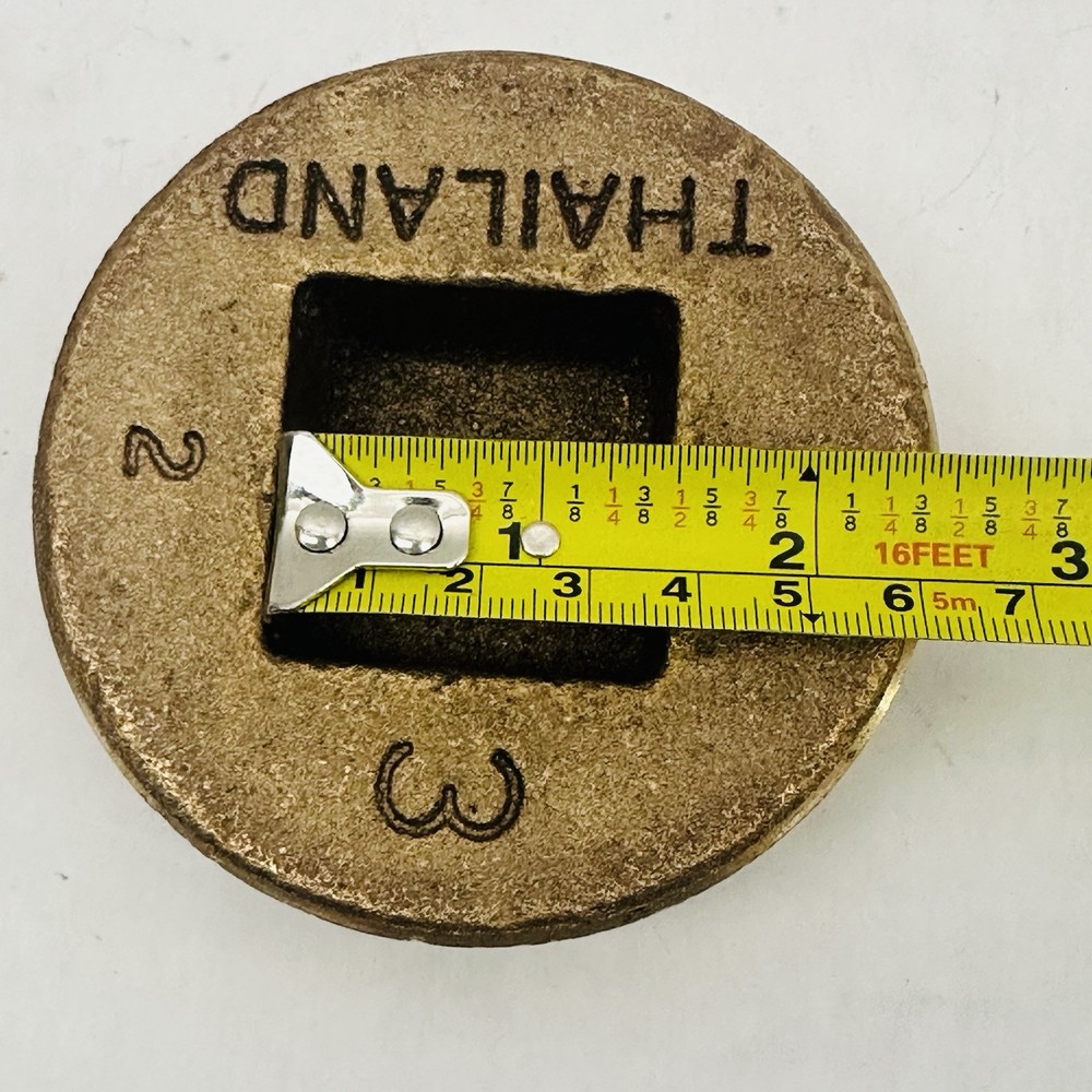 3" BRASS PIPE COUNTER SUNK PLUG