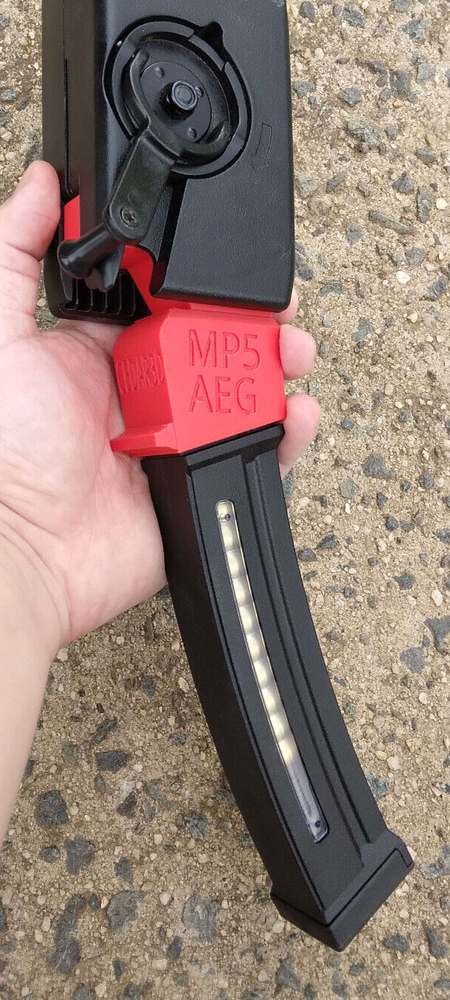 Airsoft MP5 AEG Odin Speedloader Adapter (Red)