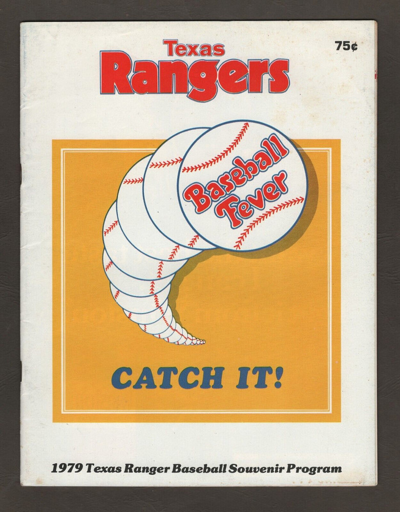 1979 Texas Rangers Souvenir Baseball Program  #M989
