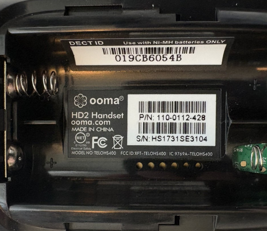 Ooma HD2 Handset Phone Only
