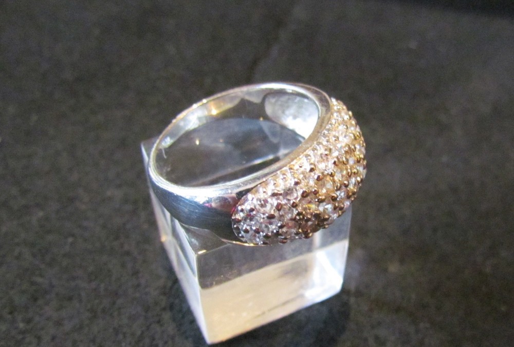 Ring Silver 925 Rodinated Daimonik 58 Size 18.4mm