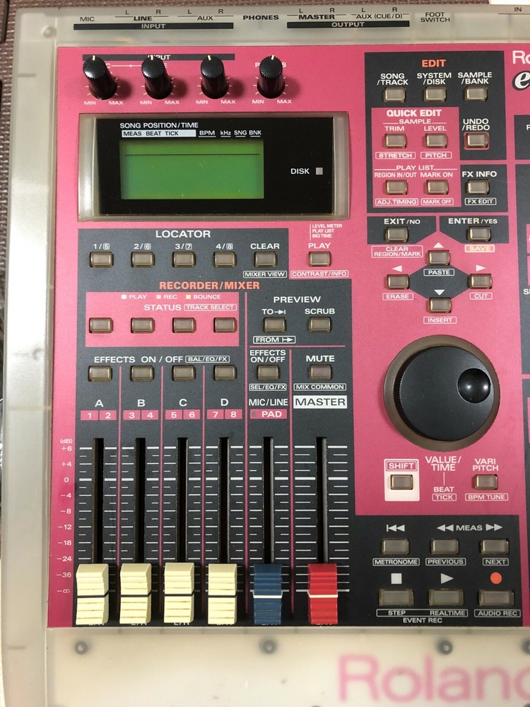 USED ROLAND SP-808EX e-MIX STUDIO Groove Sampling Machine Multitrack Recorder