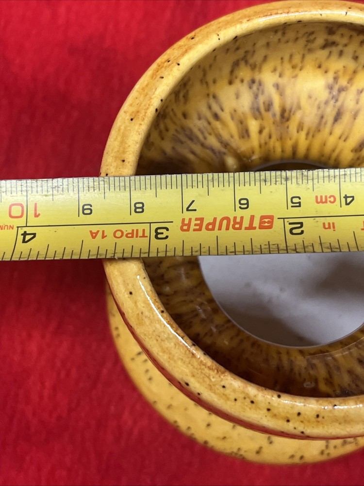 VINTAGE SIGNED CERAMIC ARTISAN-CRAFTED CANDLE HOLDER