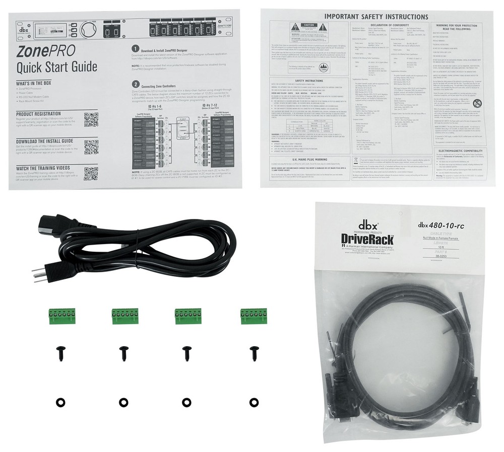 DBX ZonePRO 1260 12 Input x 6 Output Commercial Digital Zone Processor