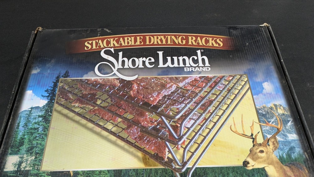 SHORE LUNCH OUTDOORS HUNTING JERKY DRYING RACKS STACKABLE