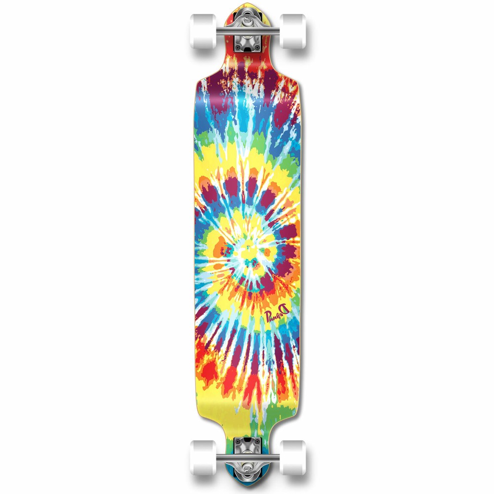 Yocaher Drop Down Longboard Complete -  Tiedye Original