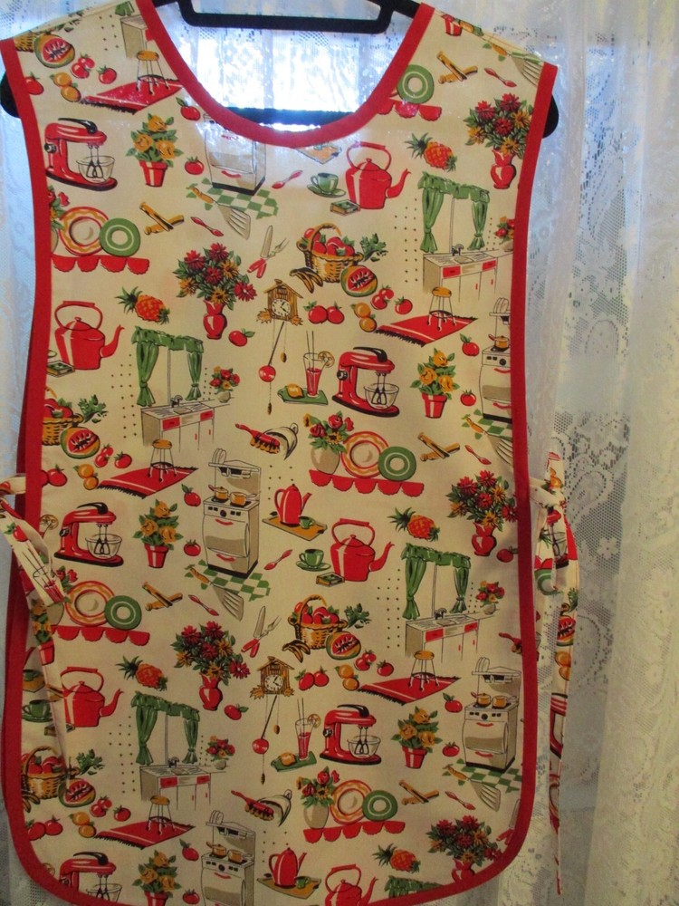 HANDMADE COBBLER APRON 50'S KITCHEN