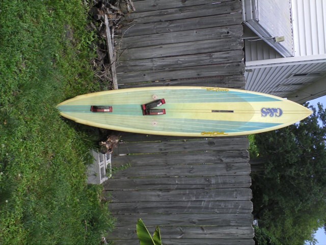 Vintage Gordon & Smith longboard windsurfer surfboard 9'7"