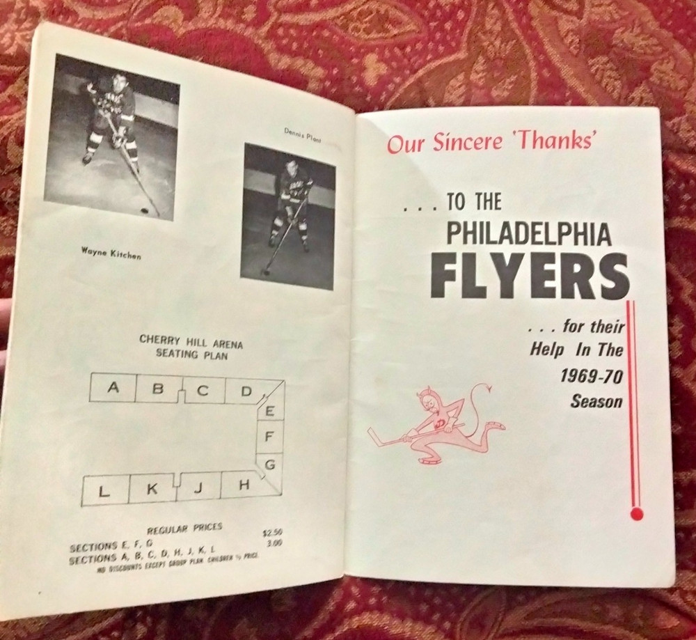 1969-70 JERSEY DEVILS EASTERN HOCKEY LEAGUE PROGRAM unused VERY RARE!