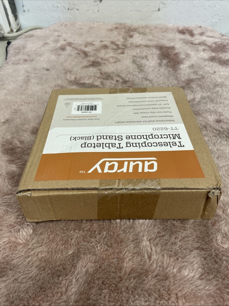 Auray TT-6220 Black Telescoping Tabletop Microphone Stand Used