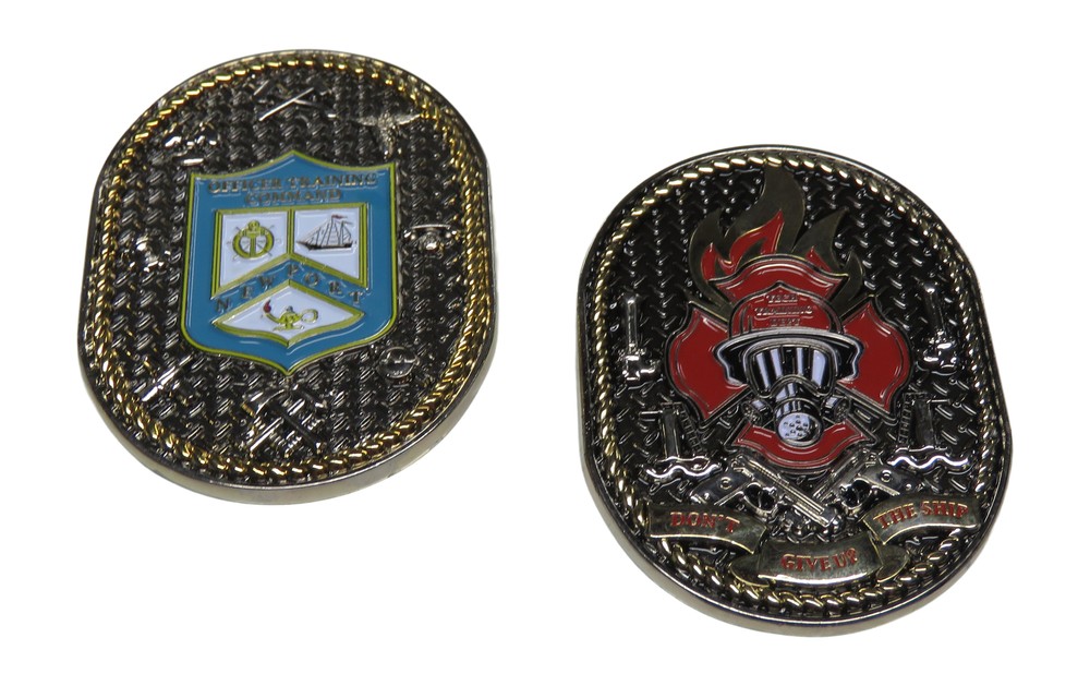 Officer Training Command Newport Red Challenge Coin