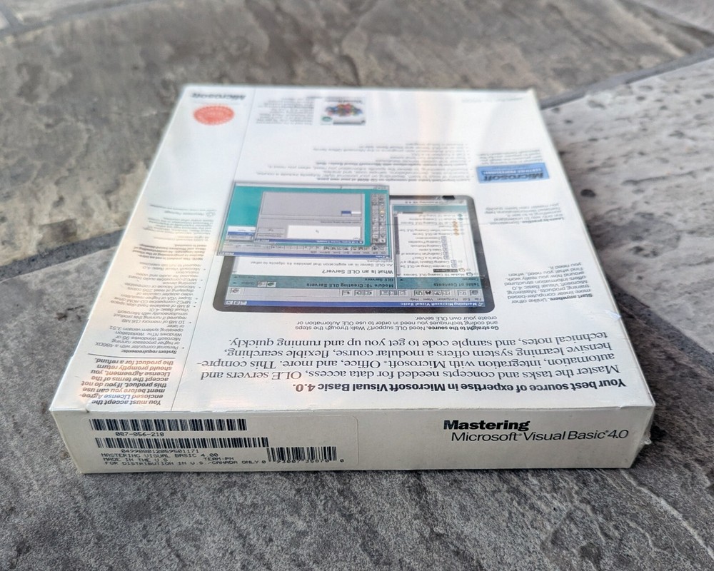 Mastering Microsoft Visual Basic 4.0 (Microsoft Press) *NEW/SEALED*