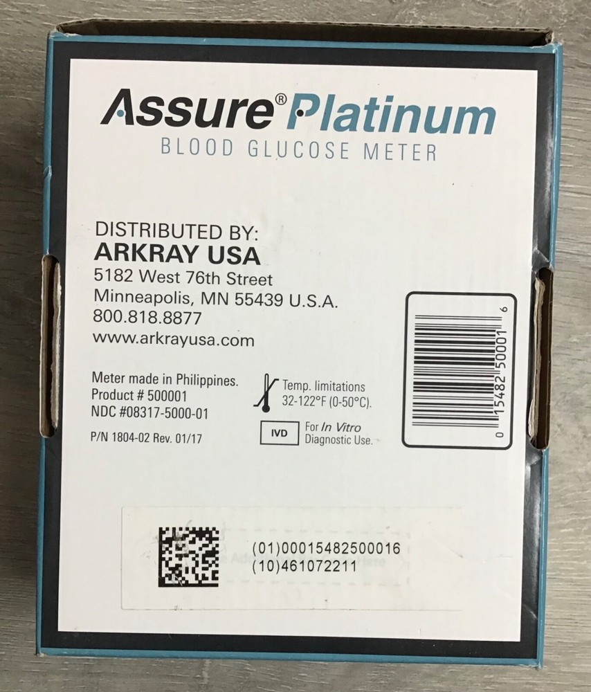 Assure Platinum Blood Glucose Meter - PRE OWNED