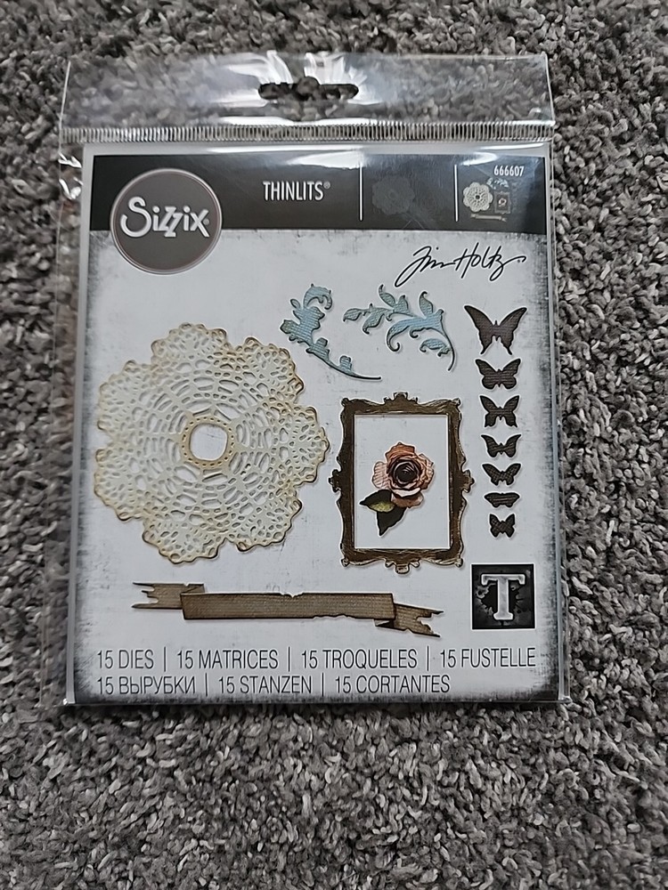 Tim Holtz Sizzix Thinlits, Vault Boutique