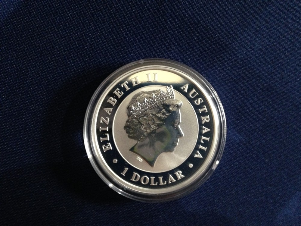 2016 Australian $1 Silver Wedge-Tailed Eagle Gem Proof-like BU One Ounce E6078