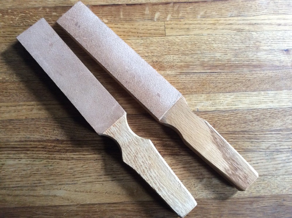 Leather Strop for Razor & Knife Sharpening + Compound