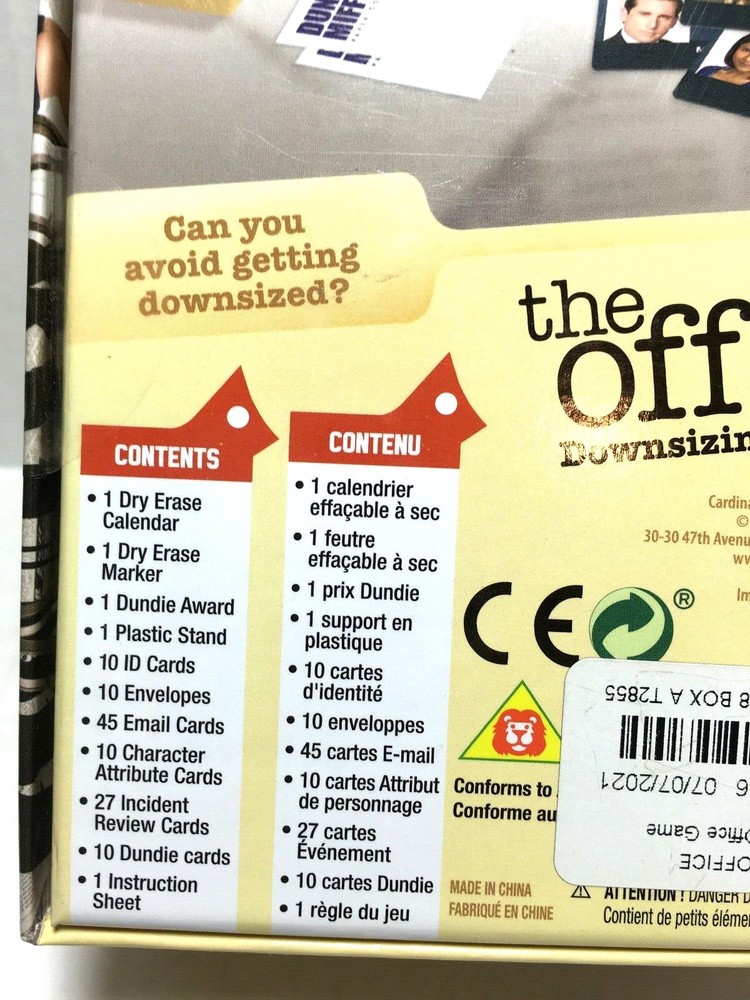 THE OFFICE~ Downsizing Board Game By Cardinal Games 2019 SEALED