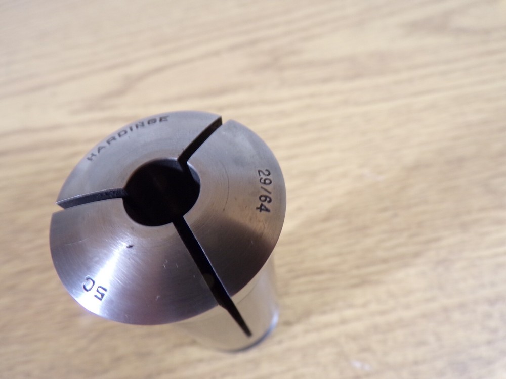 Hardinge 5C Round Smooth Collet, 29/64", Internal Thread