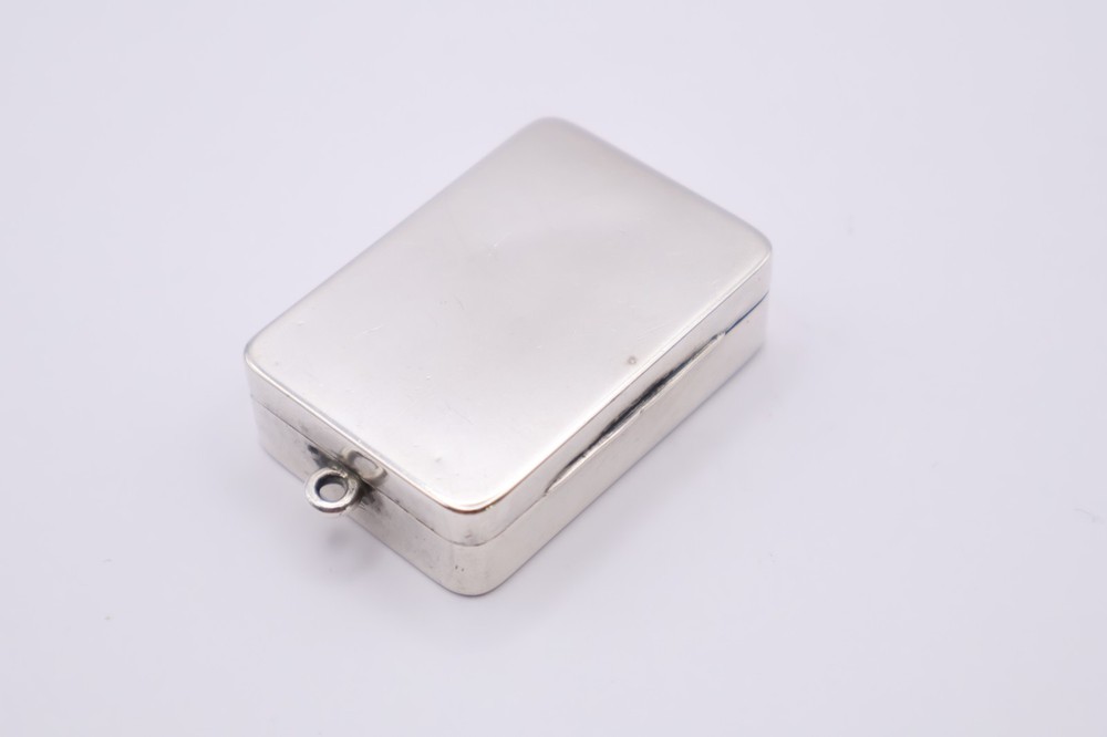 Antique Silver Vesta Case Box