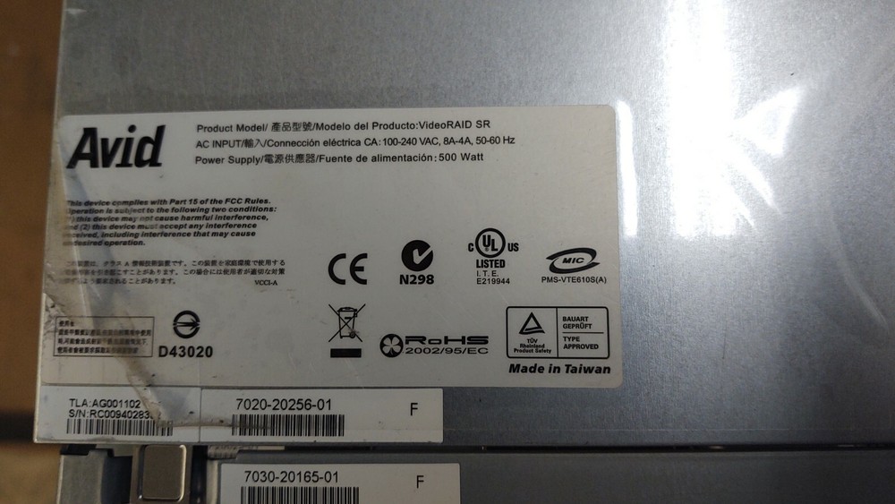 Avid VideoRAID SR Hard Drive Array 16-Bay (8TB)