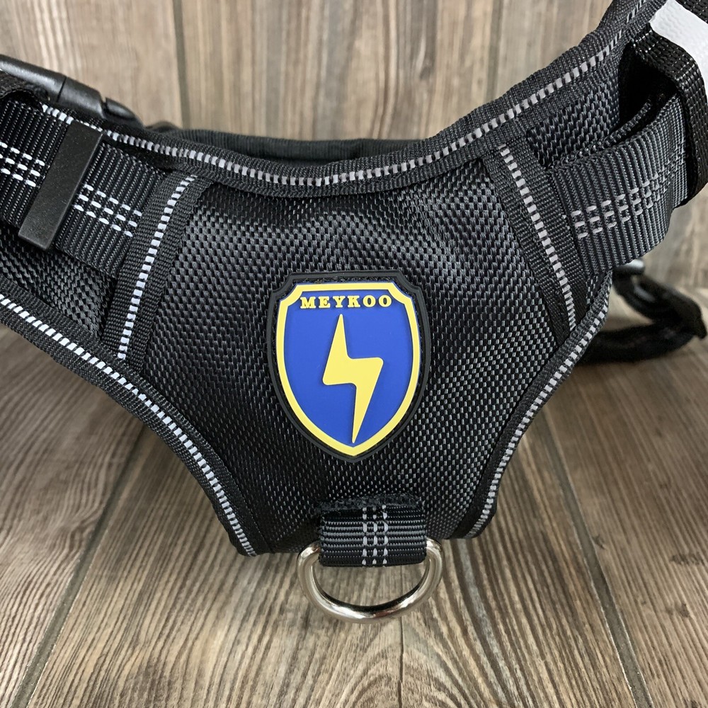 MeyKoo Dog Harness No Pull Soft Breathable,Easy Put on &Off Black Medium 🐶