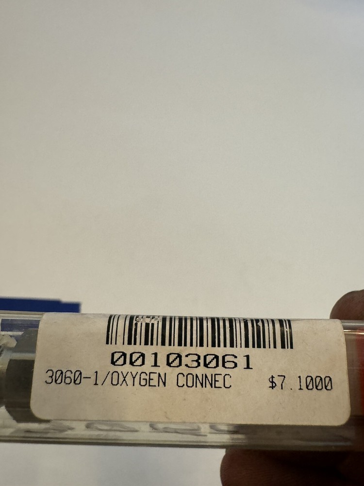 Miller Smith Oxygen Connector