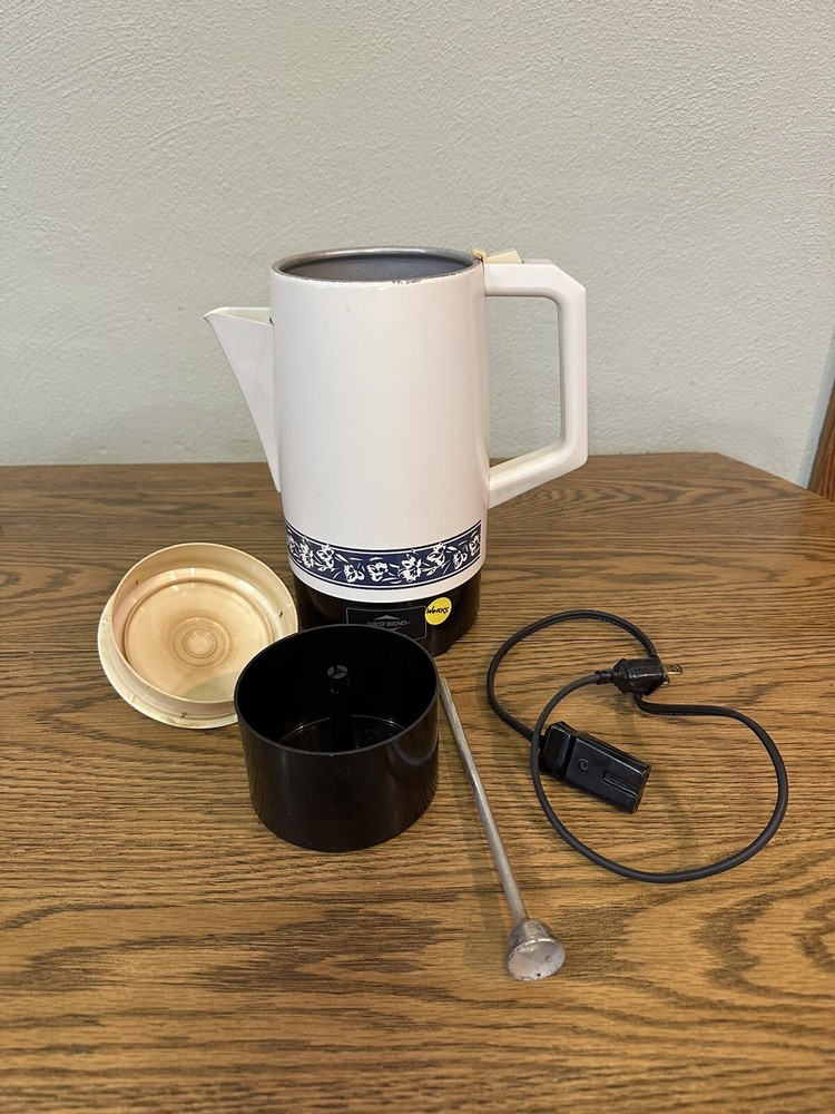 Vintage WEST BEND 9 Cup Coffee Percolator Automatic Maker Model 94028