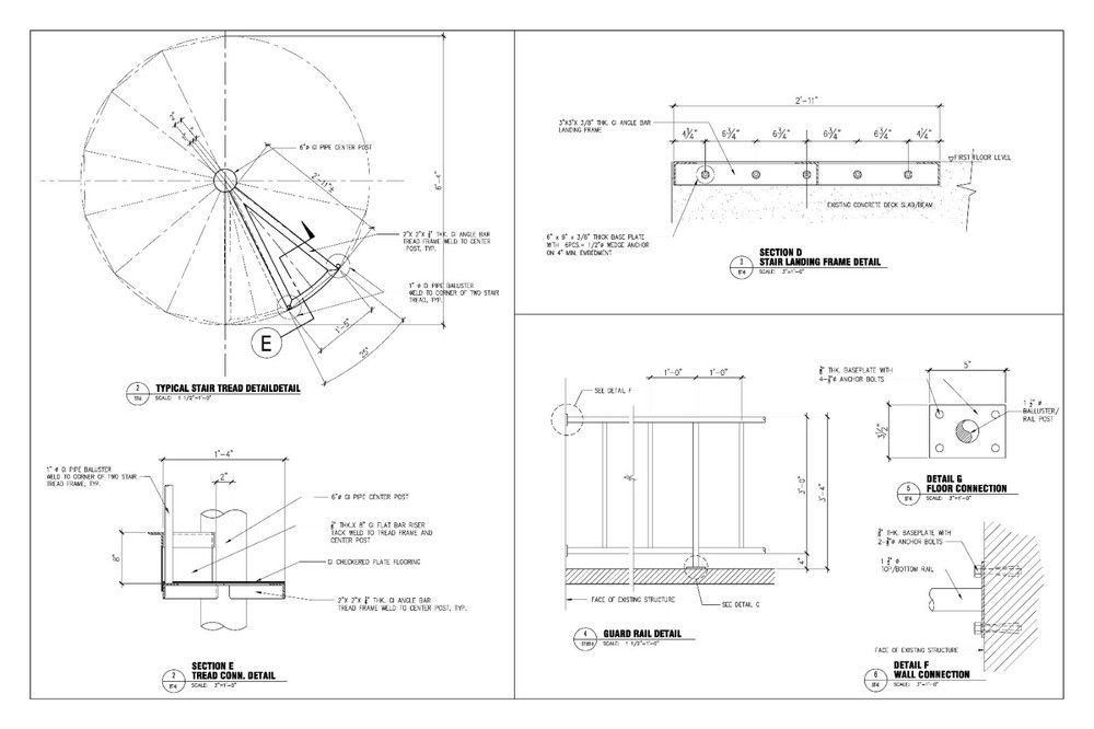 Stair shop drawings