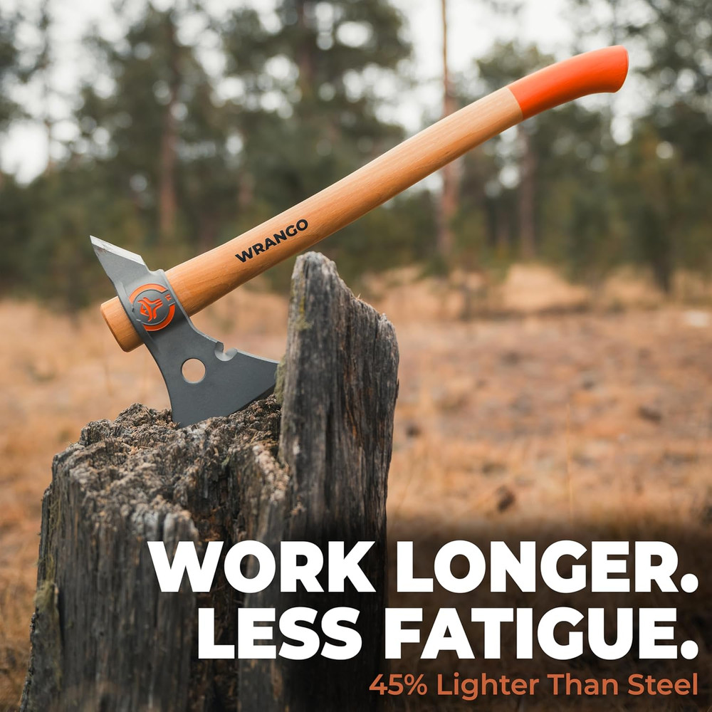 - Titanium Tomahawk Axe - 45% Lighter Industrial Strength Titanium - Precision T