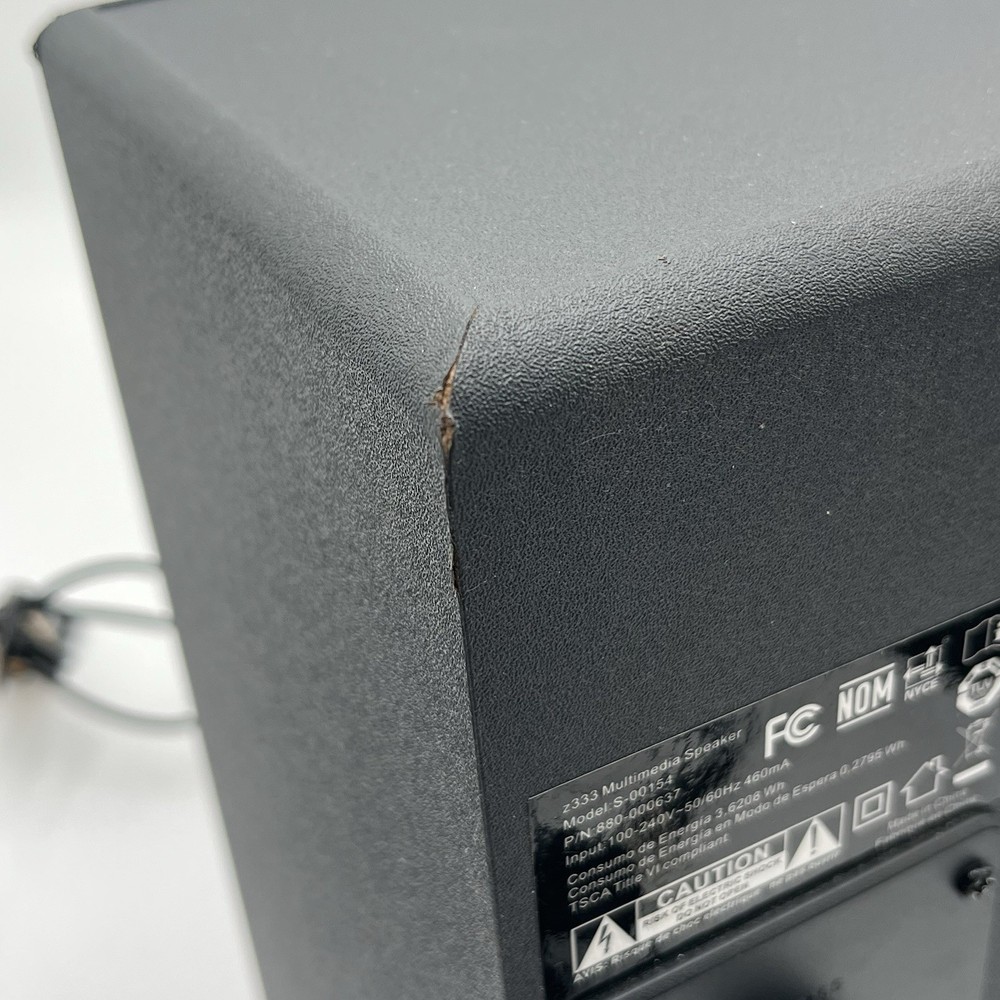 2.1 PC Studio Speaker System With Subwoofer 80W Logitech Tested