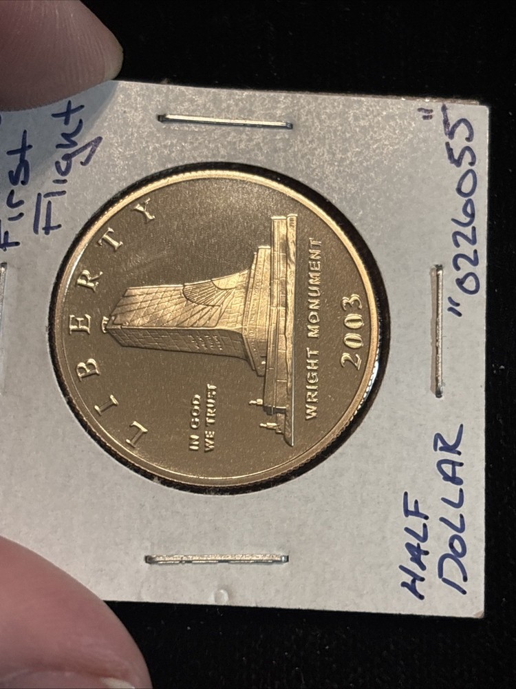2003 First Flight Half Dollar “0226055” Proof Wright Monument 50c