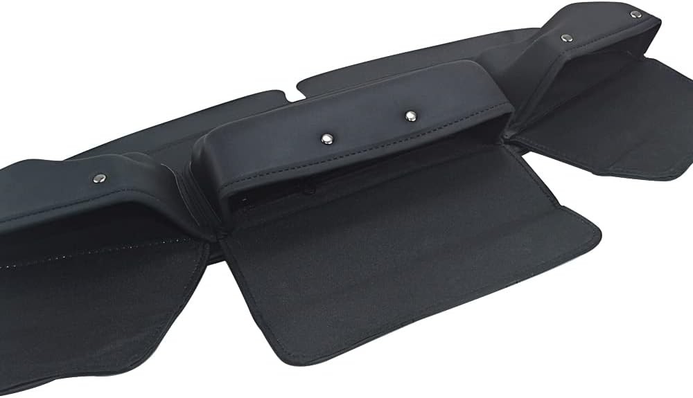 Windshield Bags Storage,Three-Pocket Batwing Fairing Pouch small, Black