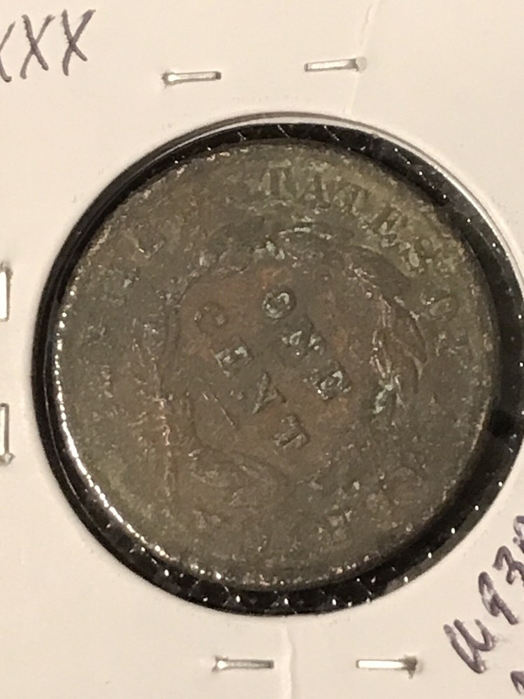 1833 Coronet Head Cent FR