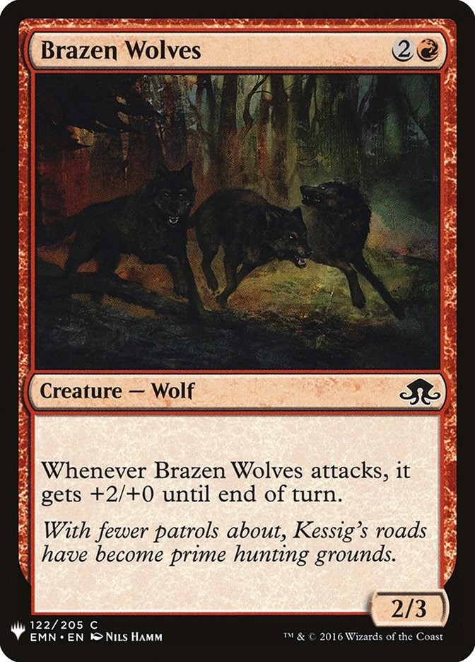 Brazen Wolves The List Reprints 122 MTG LP