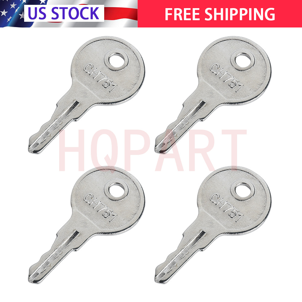 New RV Replacement Baggage Door Key Ch751 RV Compartment Key Standard 4 Keys