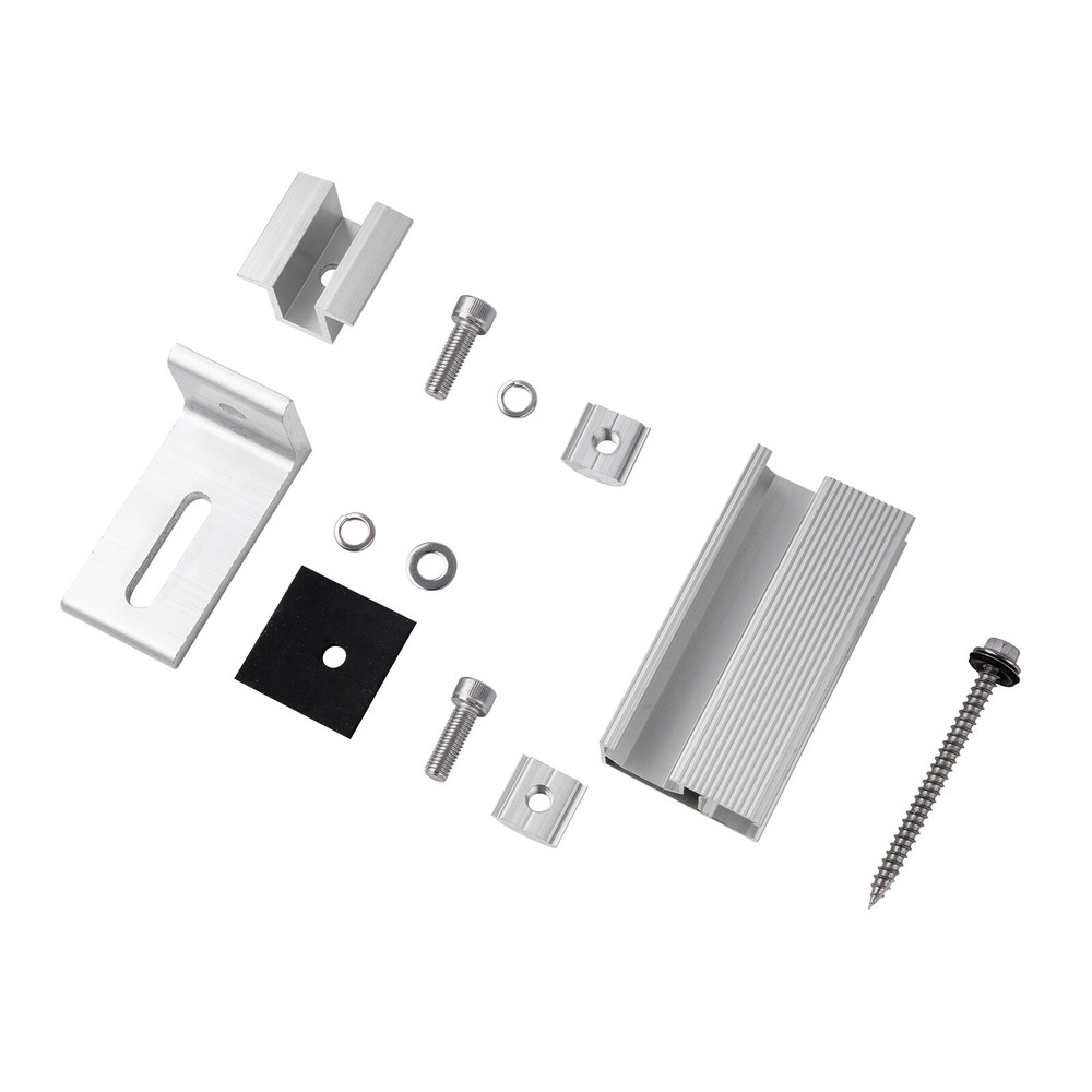Solar Panel Mounting Brackets Kit Adjustable Roof System for 1-4PCS Solar Panels