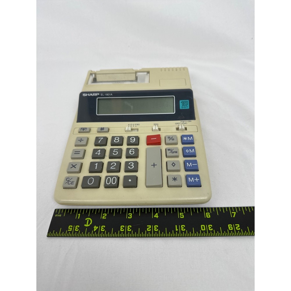 Sharp EL-1801A Calculator UNTESTED FOR PARTS ONLY