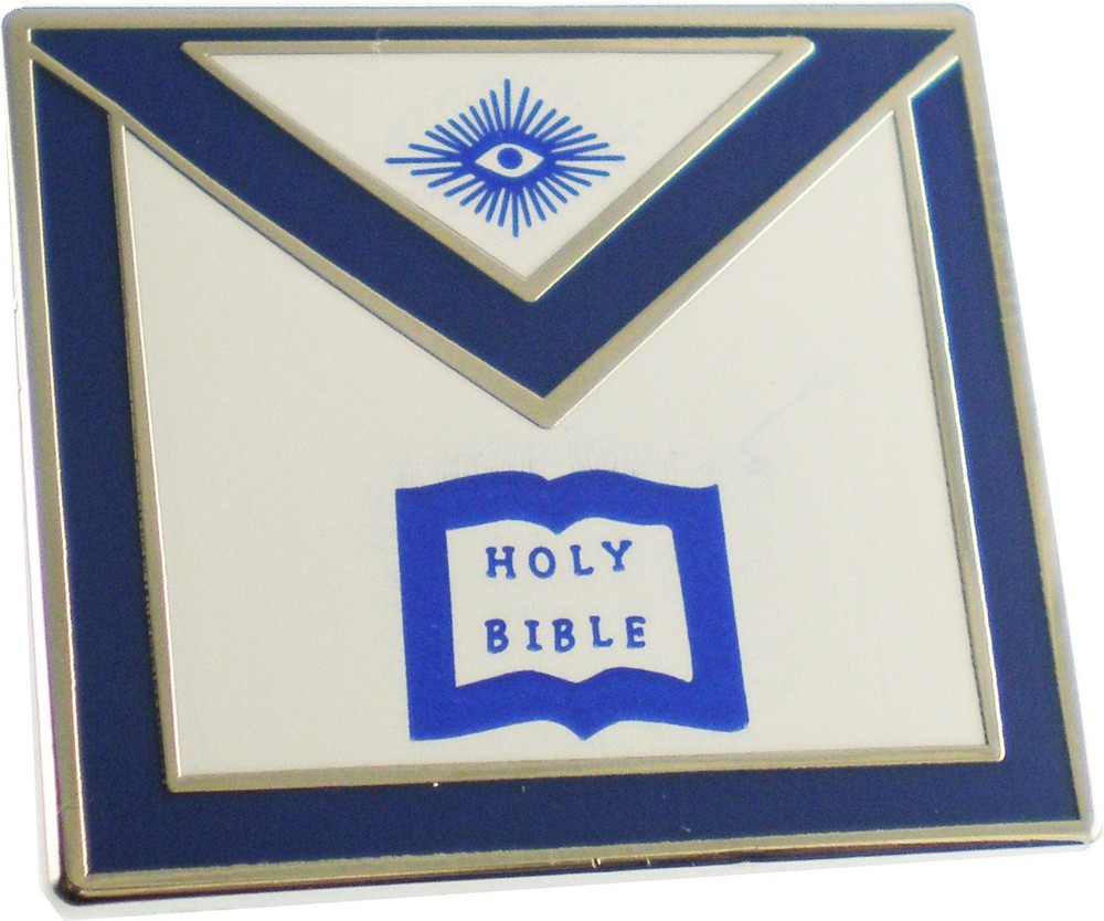 Masonic Chaplain Apron Lodge Officer Lapel Pin [Silver - 1"]