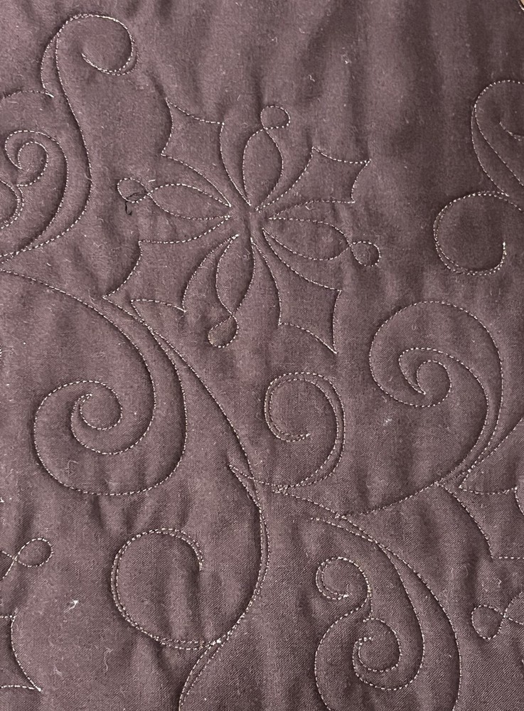 January Winter Covered Bridge Quilted Table Topper