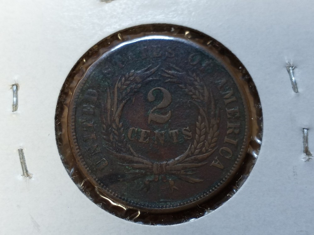 2 - 1864 Large Motto 2 Cent Pieces