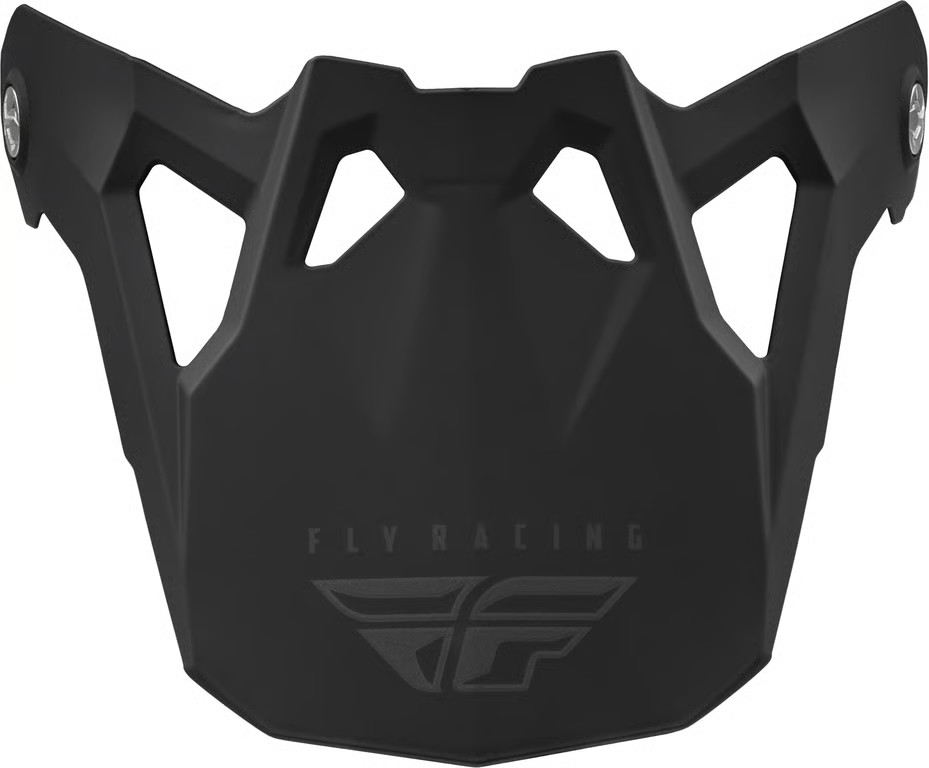 Fly Racing Visor for Formula CP Helmets - YLg/Lg - Solid Matte Black Motorcycle