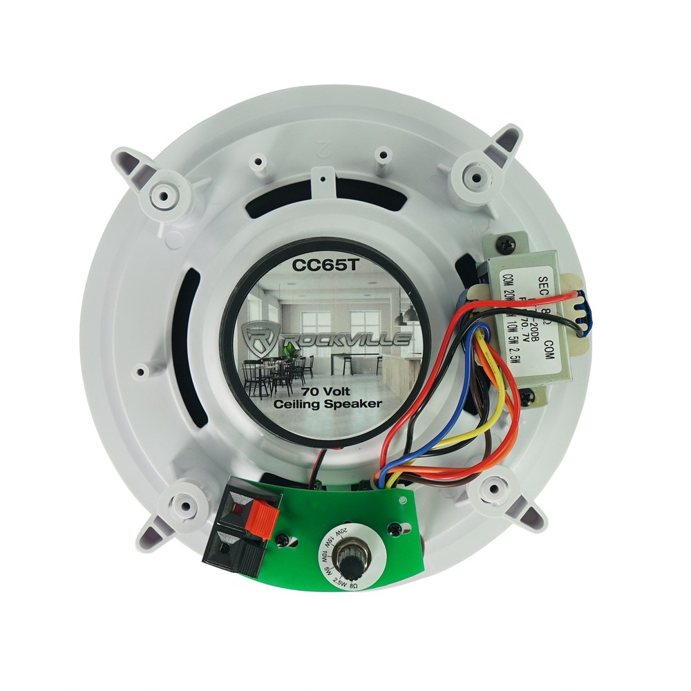 Rockville 4-Zone Matrix Multi Source Amplifier+(20) 6.5" White Ceiling Speakers