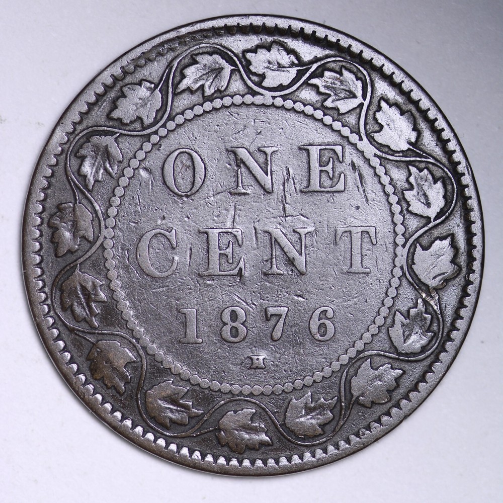 1876-H Canada One Cent HIGH GRADE R022