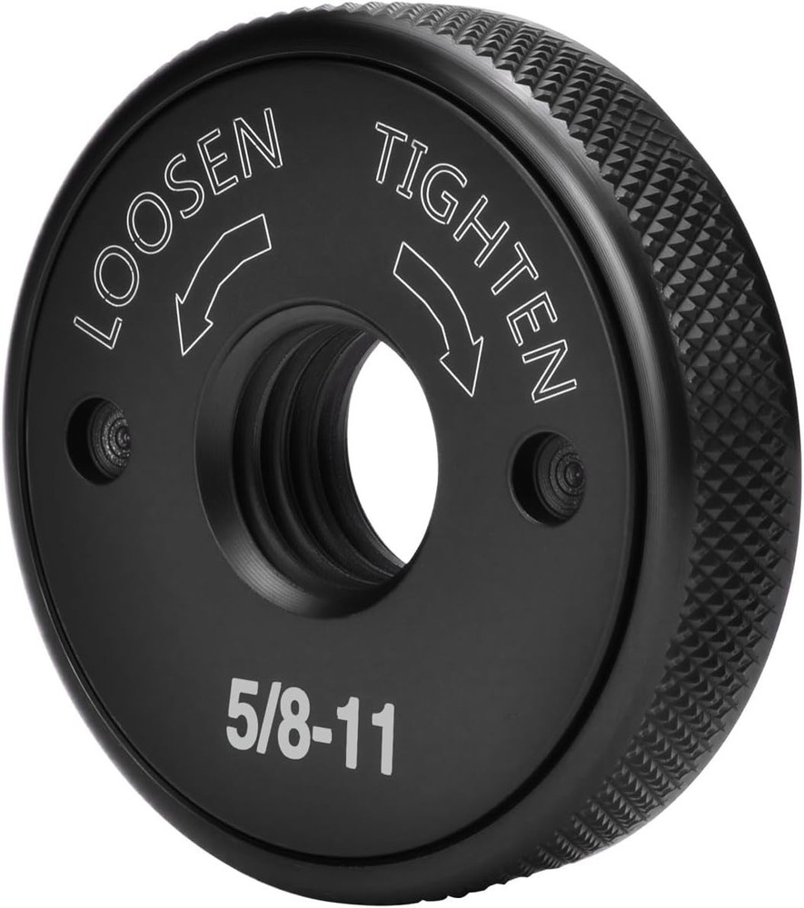 Effortless 5/8-11 Angle Grinder Flange Nut - Quick Release, No Wrench Needed