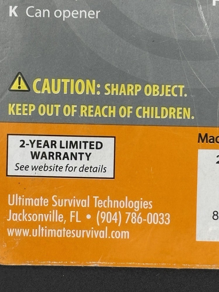 UST Pocket Sized Survival Card Tool - Multi-Tool - 11 tools