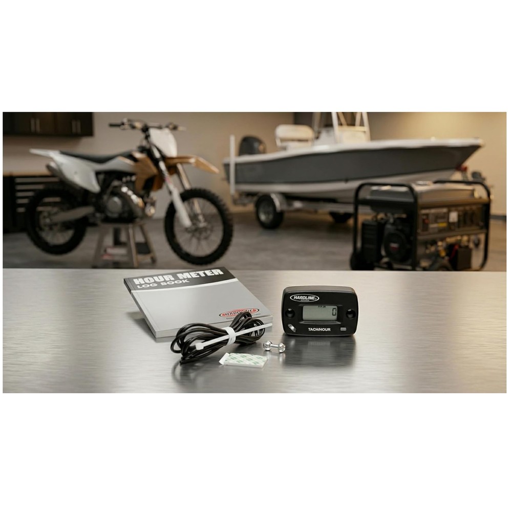 Durable Inductive Hour Meter - Fits Dirt Bikes/ATVs
