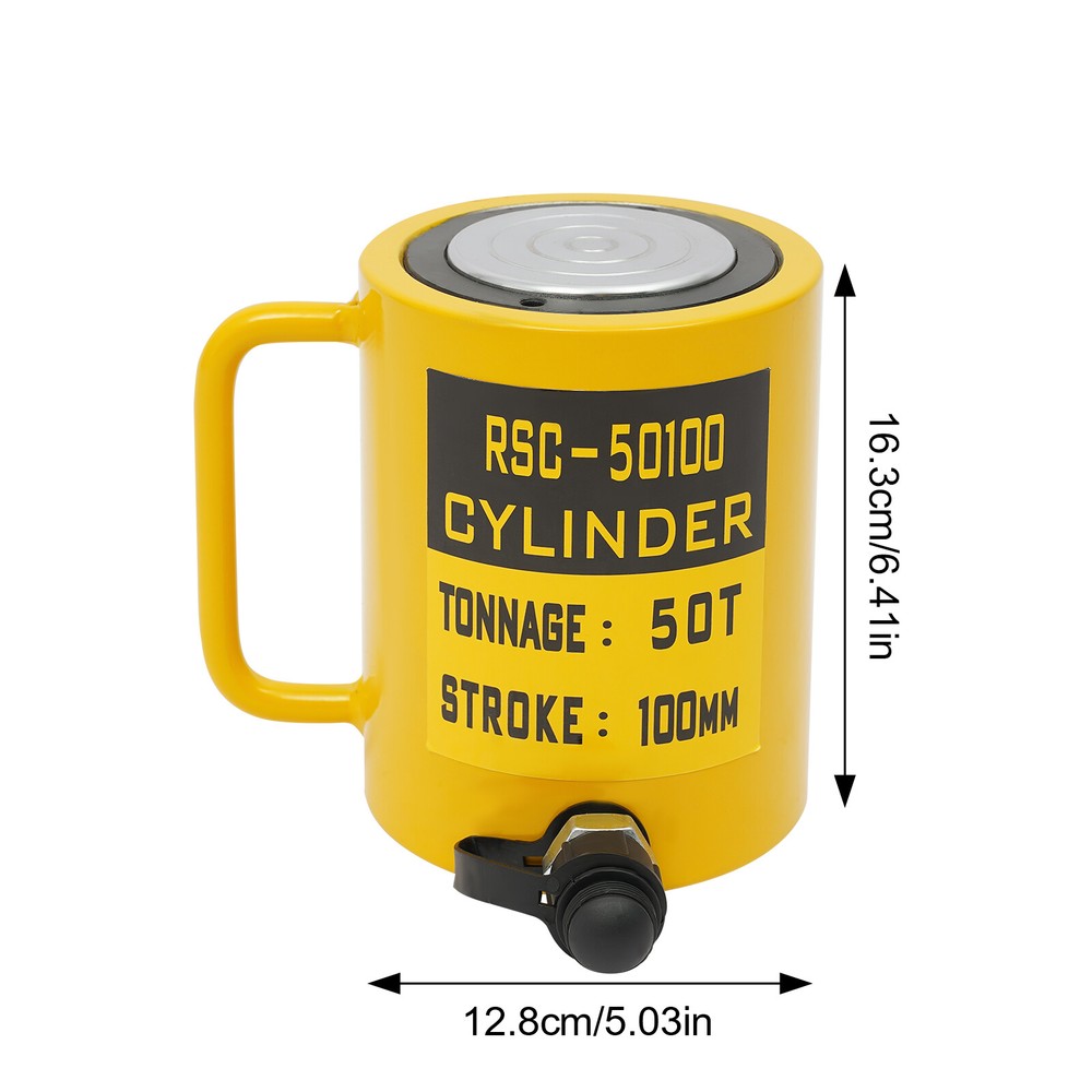 50 Ton Hydraulic Cylinder Jack Single Acting 4" / 100mm Stroke Lifting Jack Ram